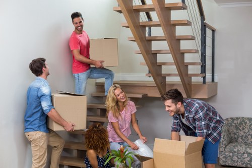 Removal team preparing a local move in Towerhill