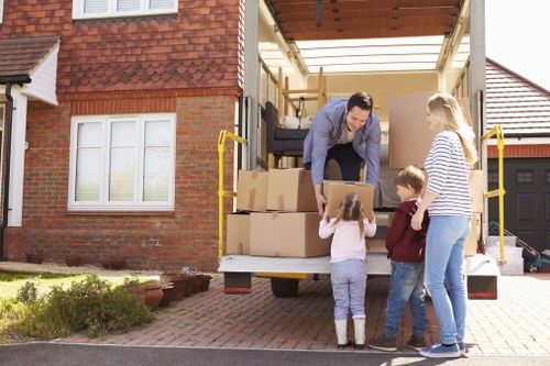 Towerhill Removals team preparing items safely during a move