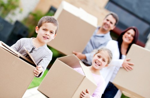Local removals vehicle loaded for a Towerhill move