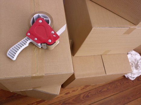 Loading furniture into a removal van for a Towerhill move
