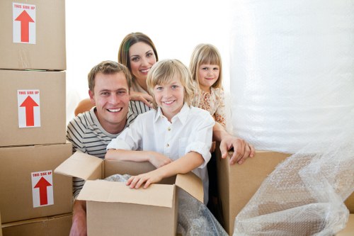 Furniture and boxes prepared for local removals in Towerhill