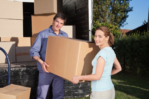 Local removals vehicle supporting house moves in Towerhill